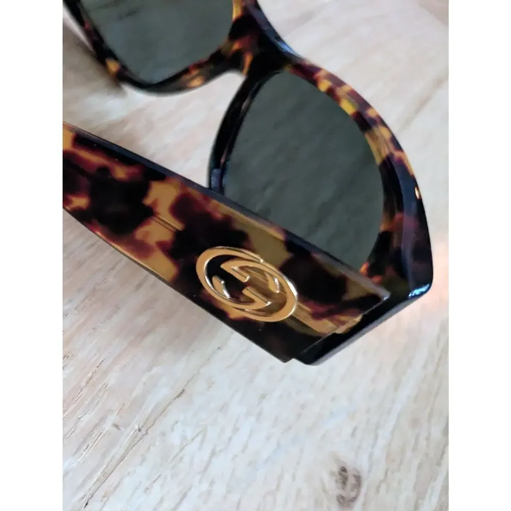 Gucci Sunglasses Tortoise Oversized Vintage